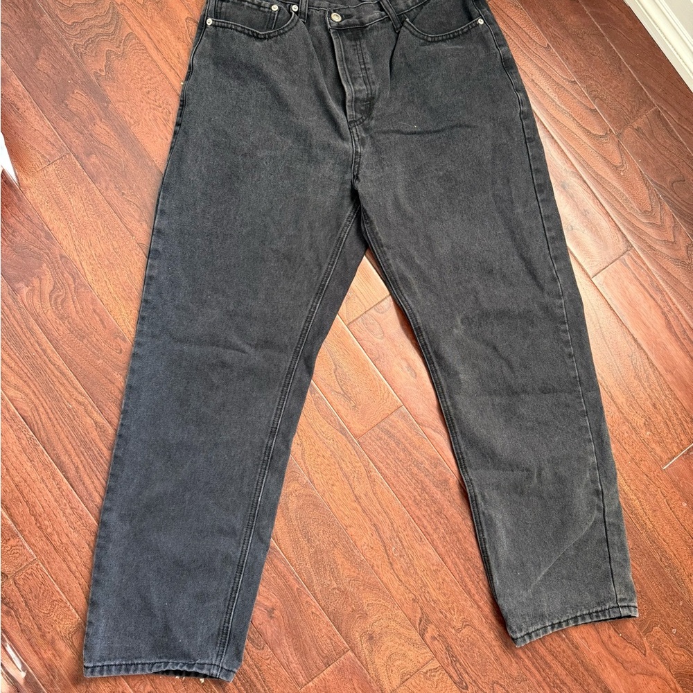 ✨Princess Polly ✨Asymmetrical Crossover waist Straight jeans - Picture 5 of 6